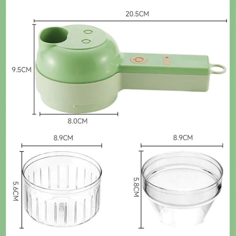 VeggiePrep Pro: 4-in-1 Rechargeable Power Chopper