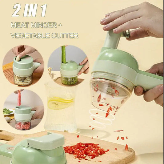 VeggiePrep Pro: 4-in-1 Rechargeable Power Chopper